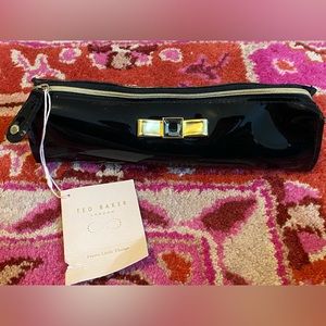 NWT Ted Baker Pencil Black Bow Case